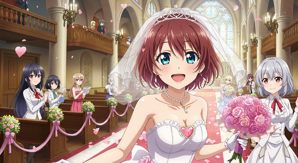 ウエディングドレス姿アニメキャラ