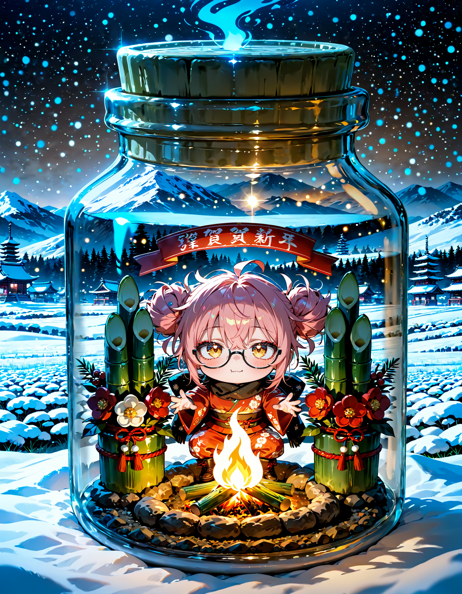 今日は何の日？　左義長 | の人気AIイラスト・グラビア