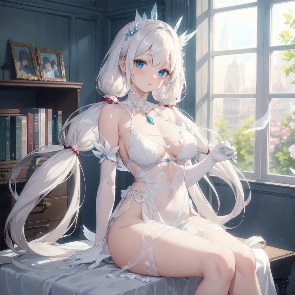 えちちな白き美少女