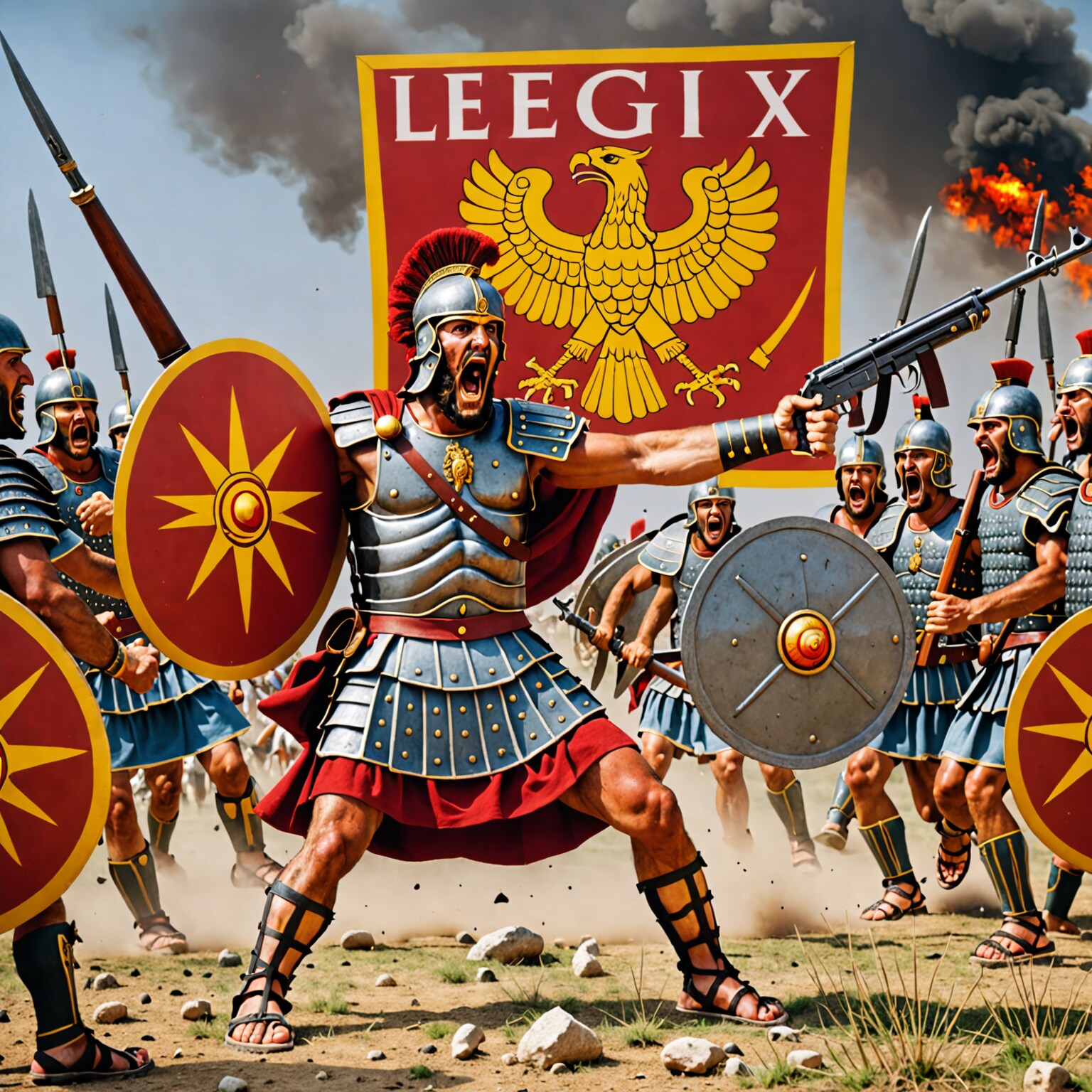 みなさん所属はもう決めましたか！？自分はとりあえずローマ帝国の第九軍団ヒスパナを希望します！あるのかわからんけど！ | の人気AIイラスト・グラビア