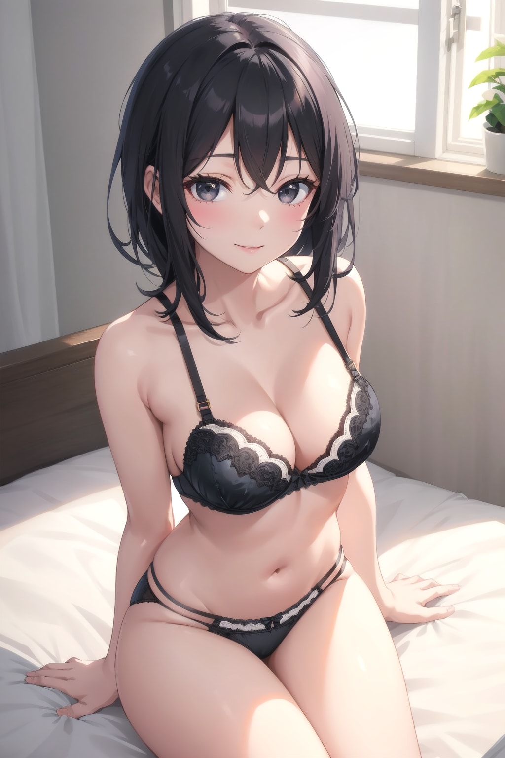 初めての黒色の下着