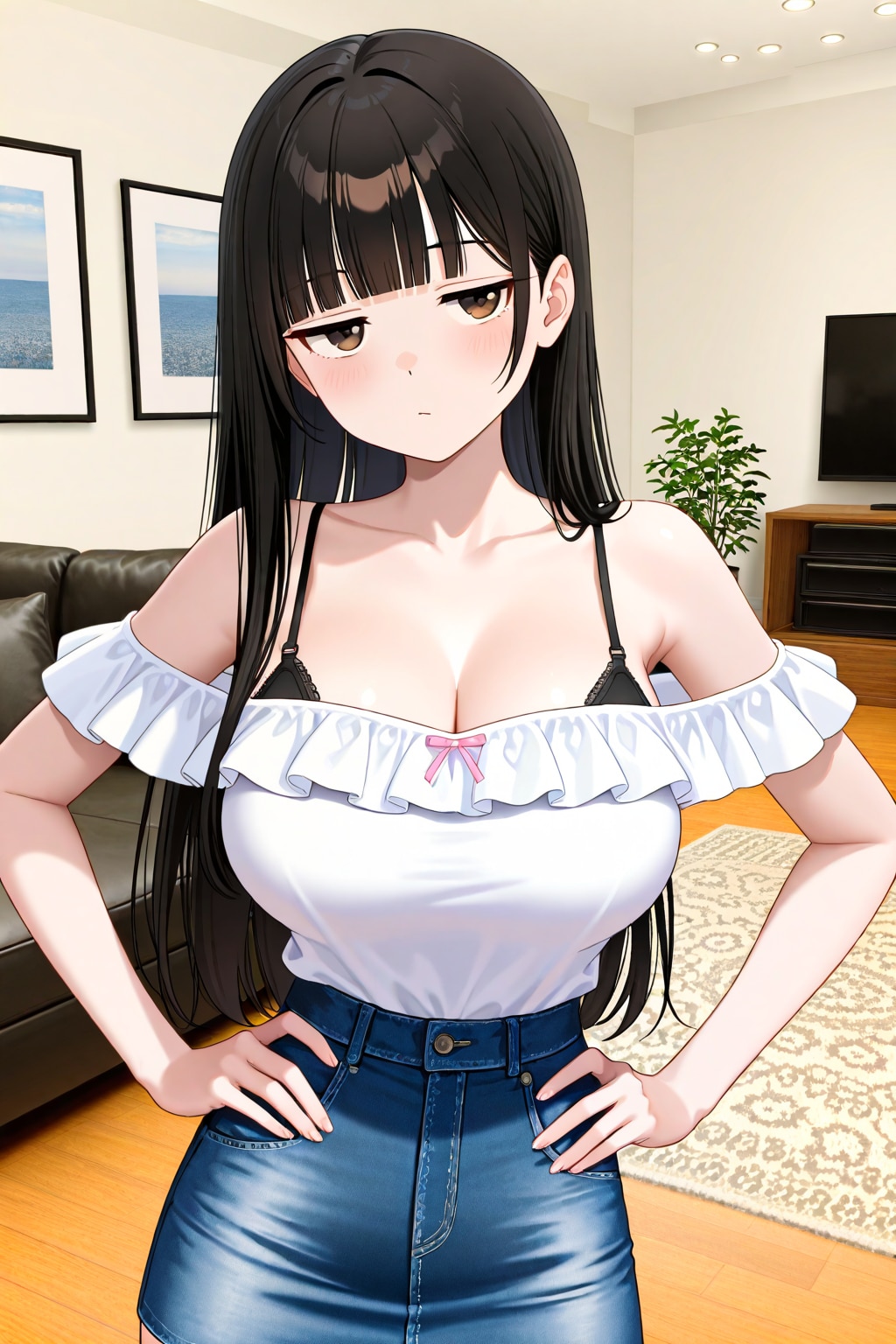 サキちゃんのジト目