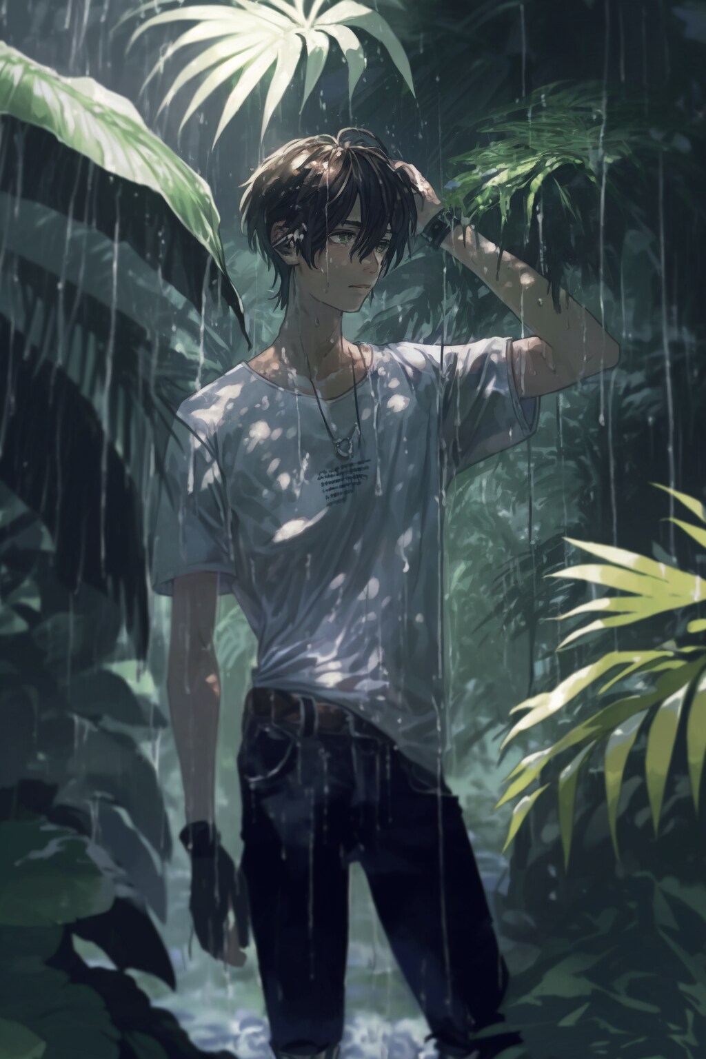 熱帯雨林で遭難男子