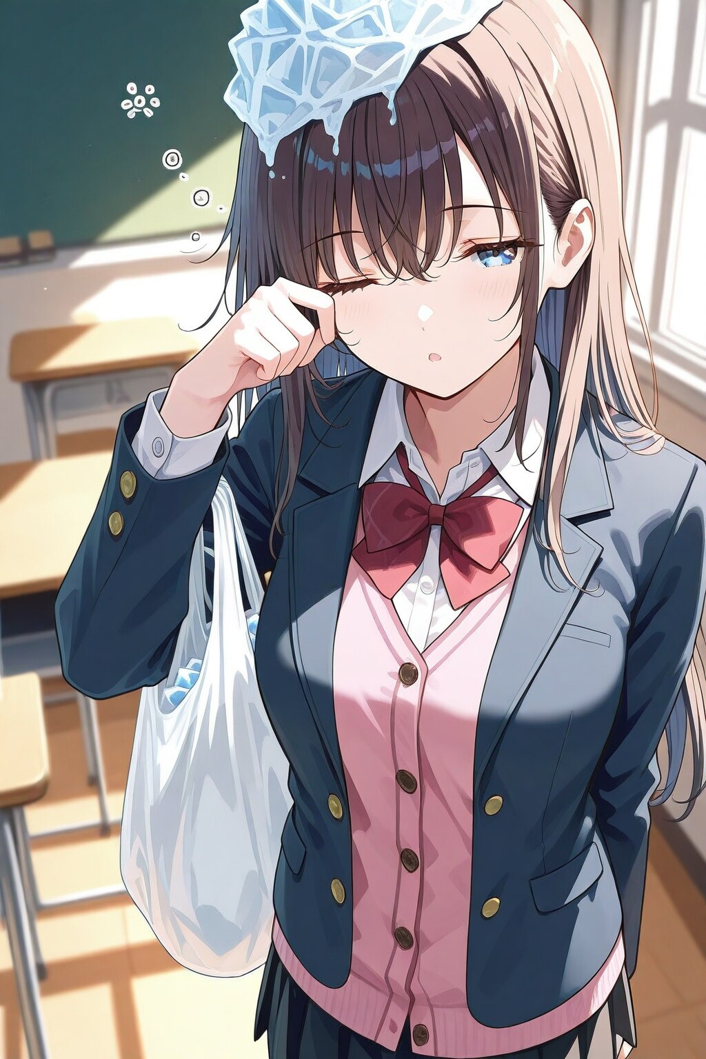 熱にはやっぱりコレ(氷嚢)でしょう！