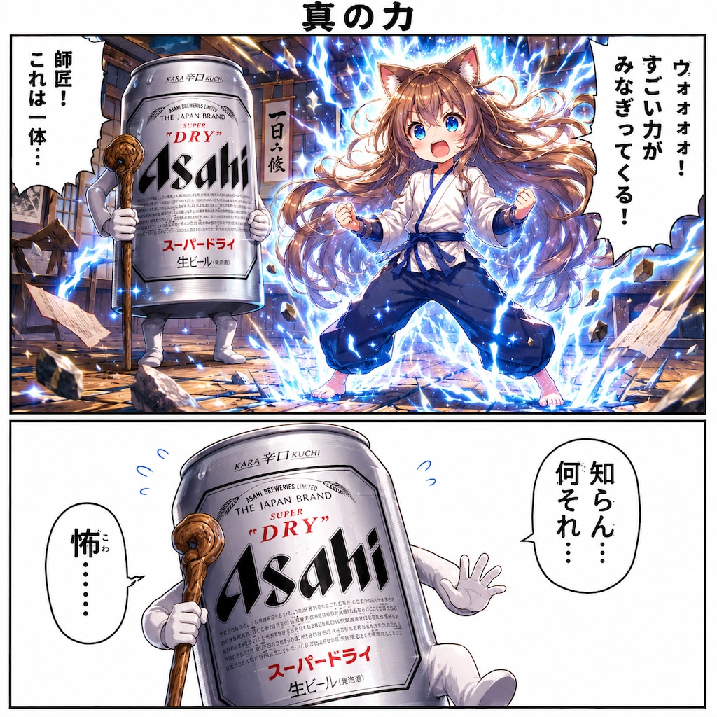 真の力を解放したらしい小さな女の子