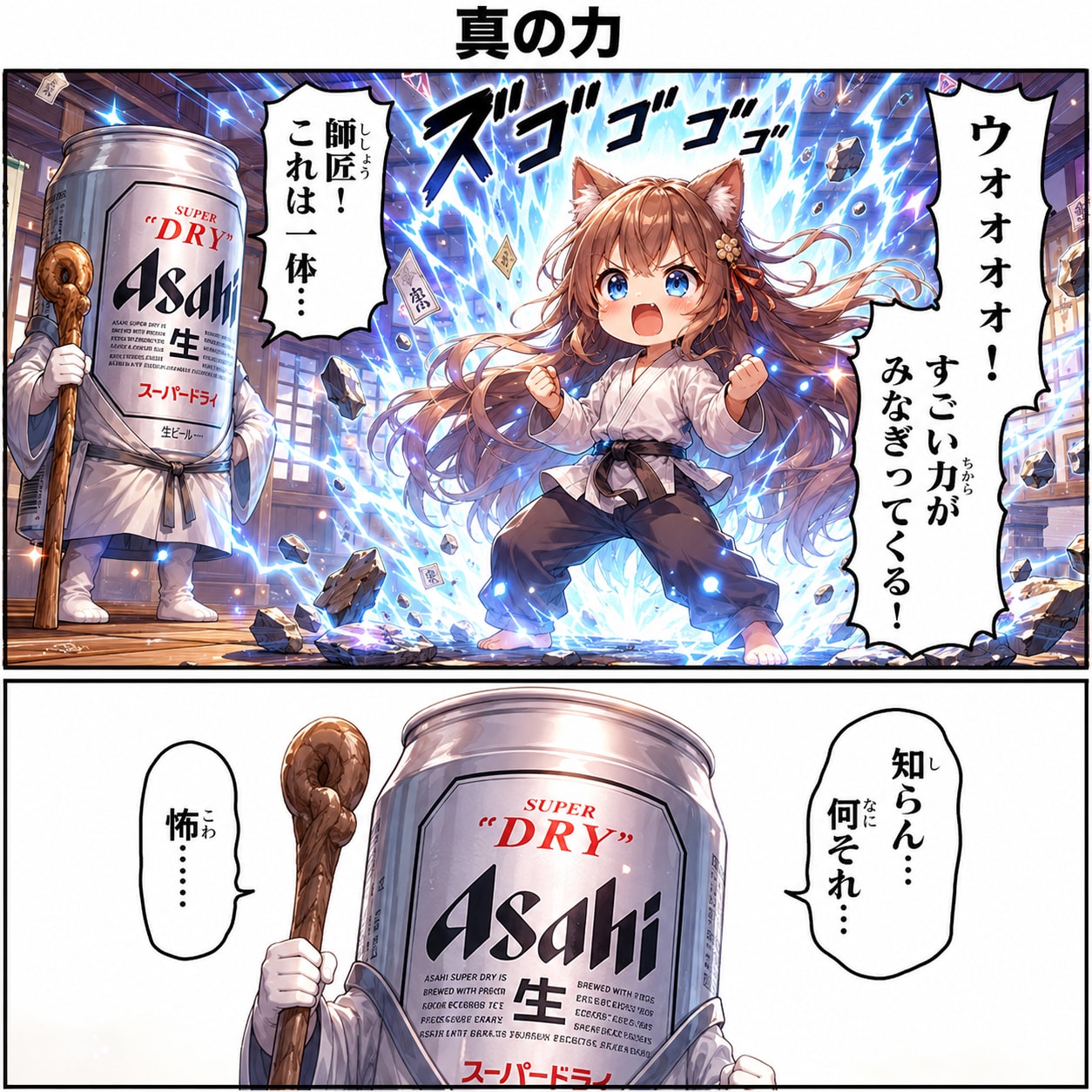 真の力を解放したらしい小さな女の子