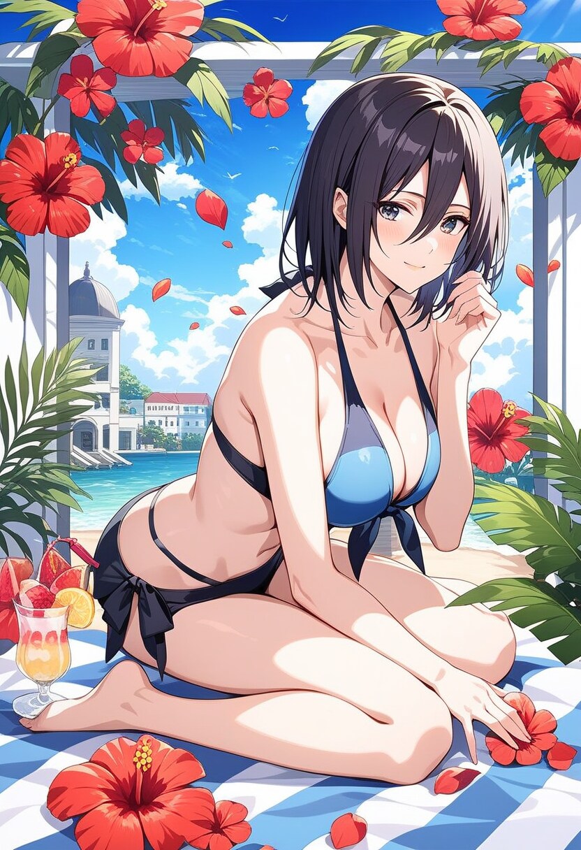 水着女子