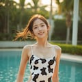 Cow print swimsuit 💕 6枚目