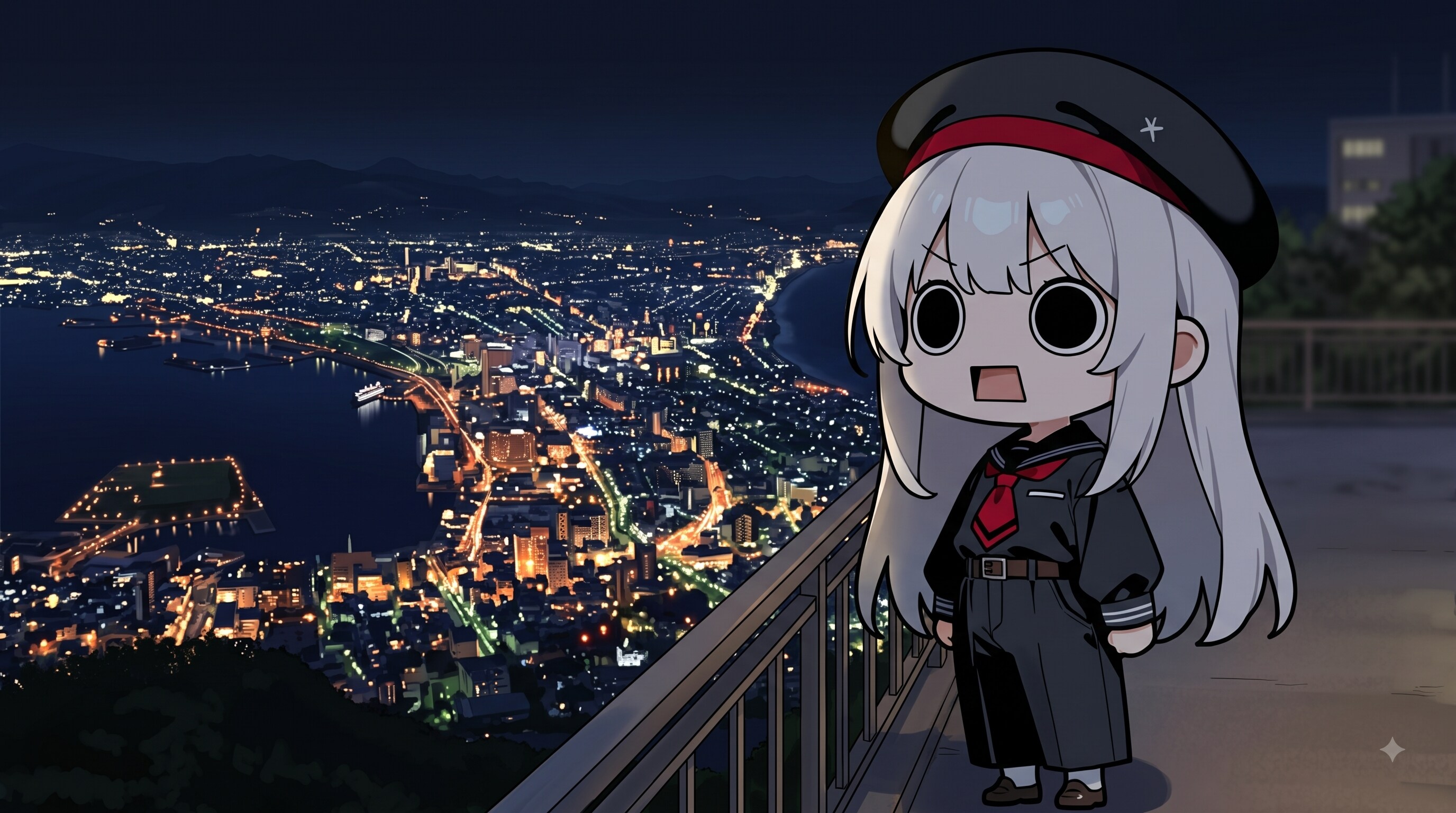 函館夜景えらいこっちゃ嬢 | の人気AIイラスト・グラビア
