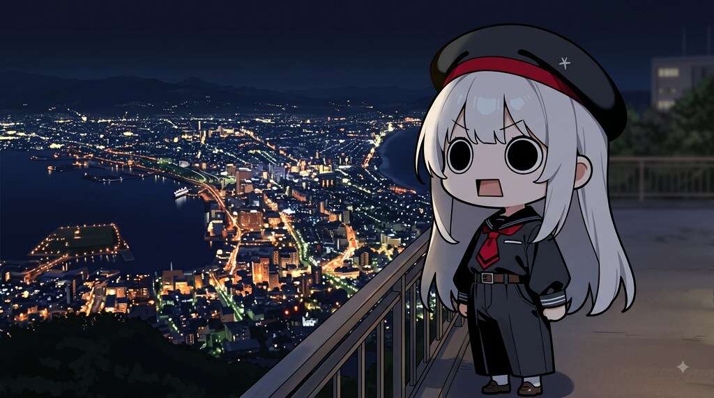 函館夜景えらいこっちゃ嬢