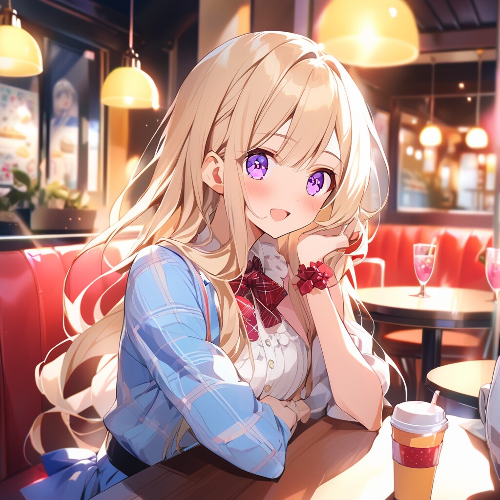 金髪アイドルとお忍びデート11 | の人気AIイラスト・グラビア