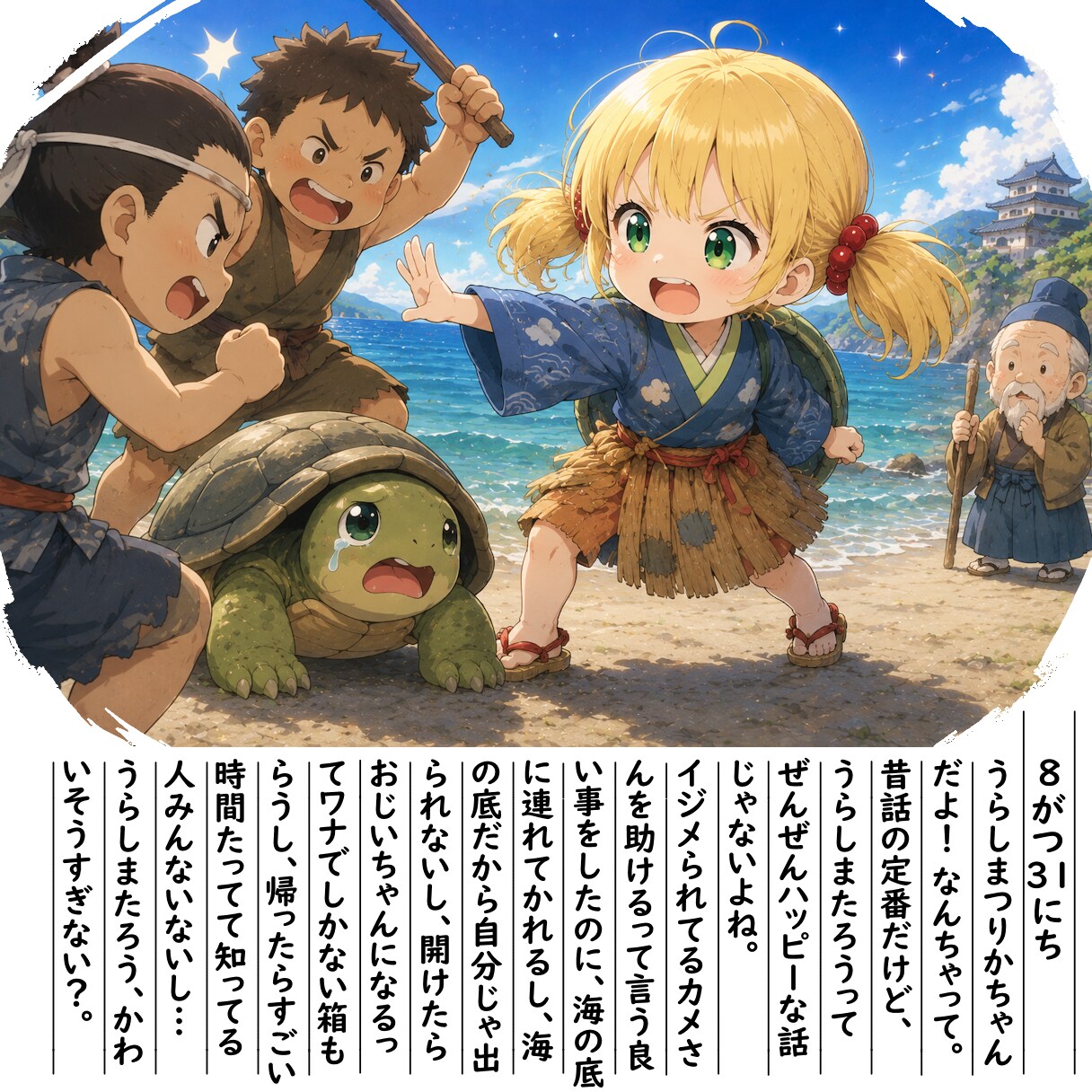 【絵日記】うらしまたろうって… | の人気AIイラスト・グラビア