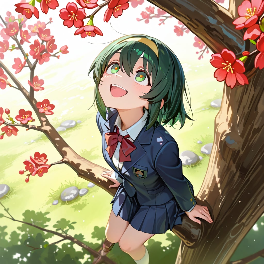 梅の花におはよ～‼