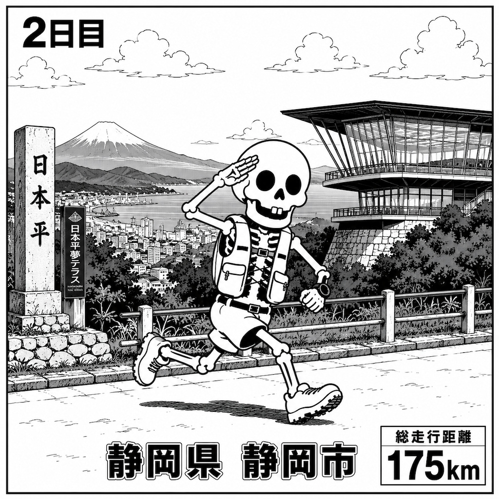 静岡県静岡市に到着