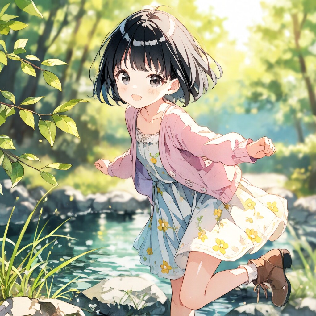 新緑の中で | の人気AIイラスト・グラビア