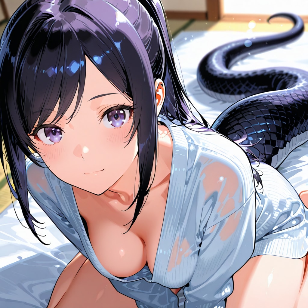 正体がバレるヘビ子