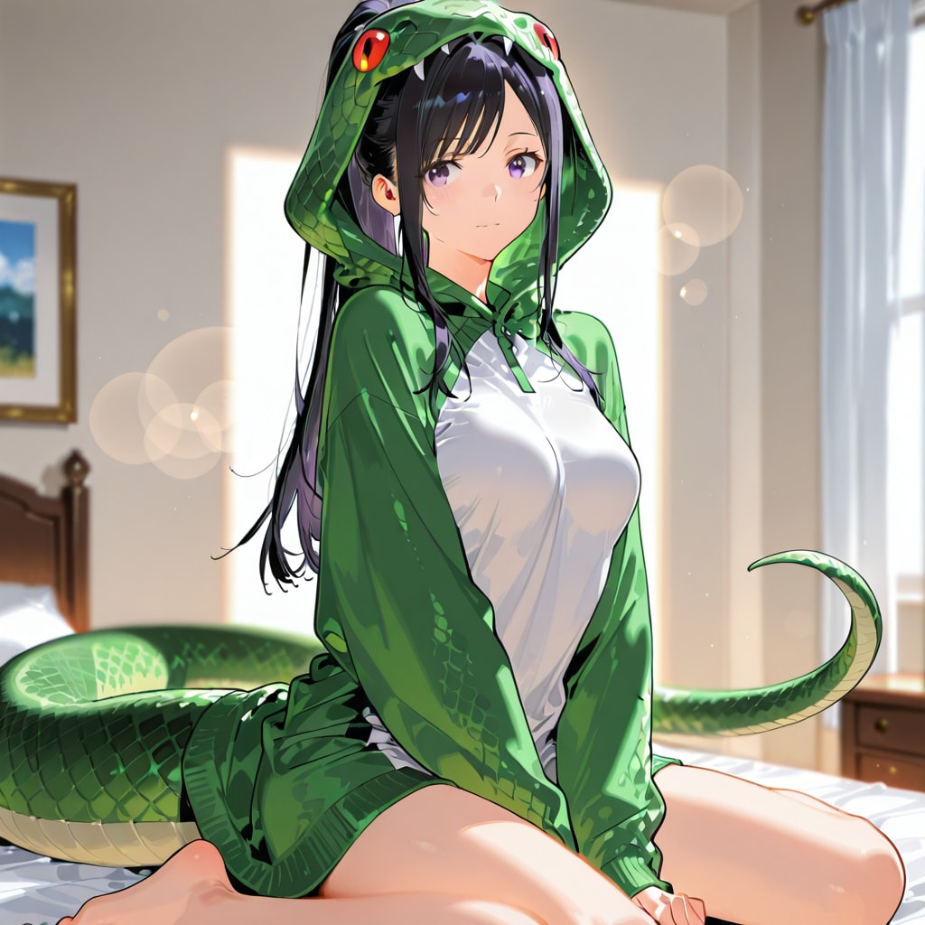 正体がバレるヘビ子 | の人気AIイラスト・グラビア