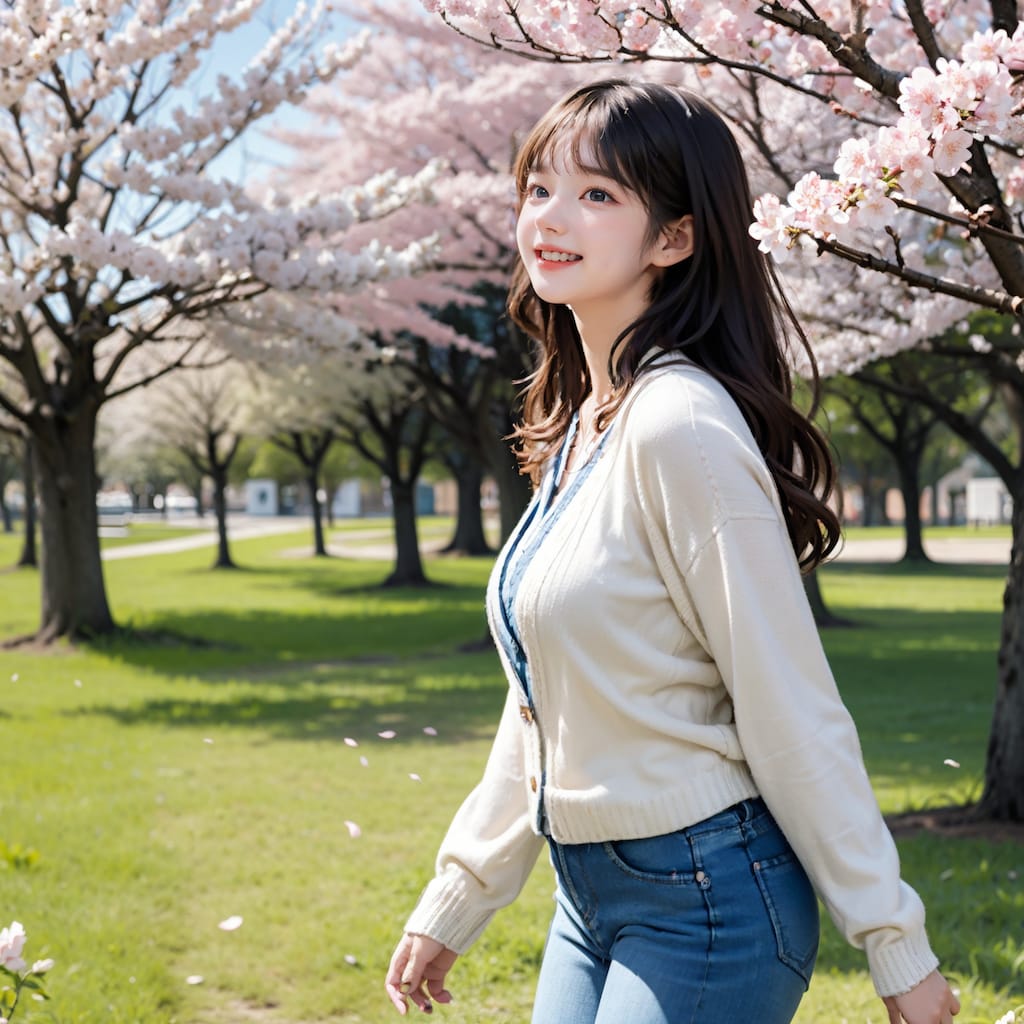 ファッションモデル⑤　キャミソールとスキニージーンズ