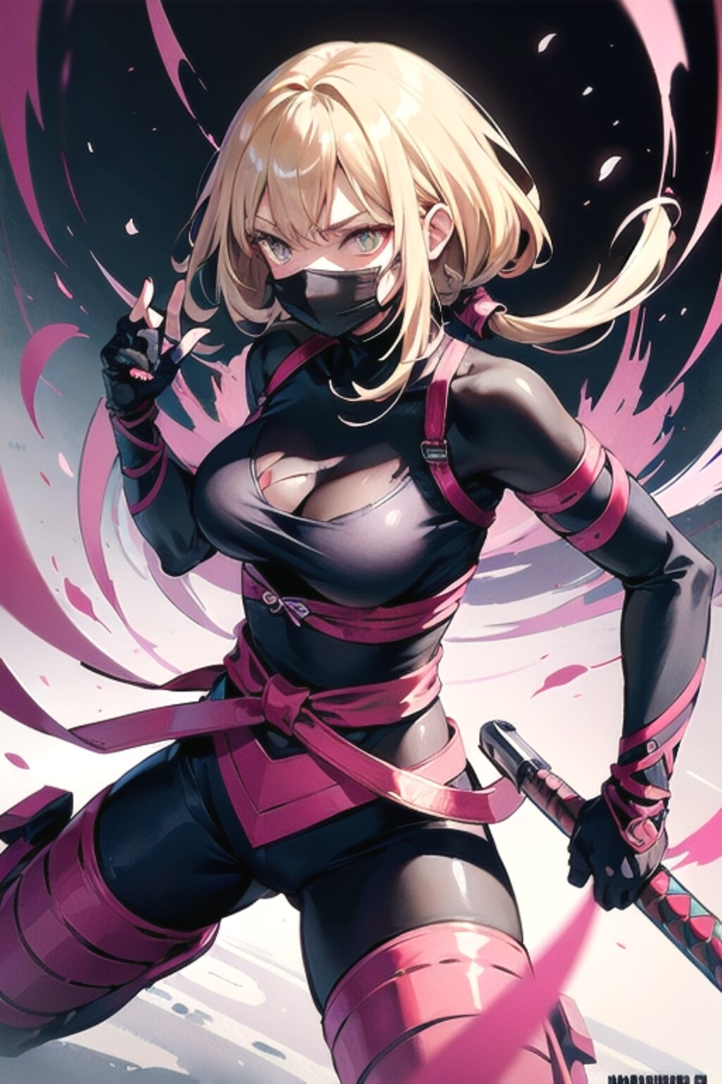 くノ一ピンク基本プロンプト