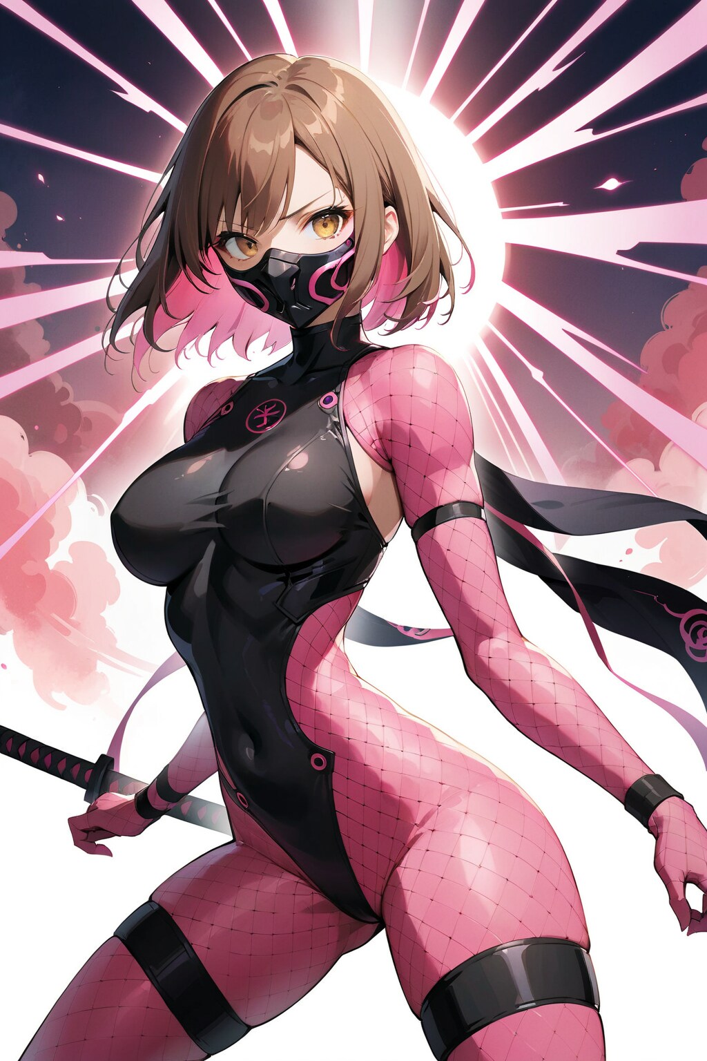 くノ一ピンク基本プロンプト