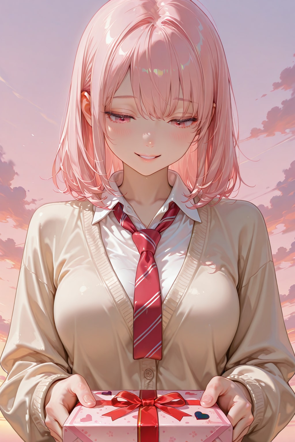 バレンタイン　　　制服182 | の人気AIイラスト・グラビア