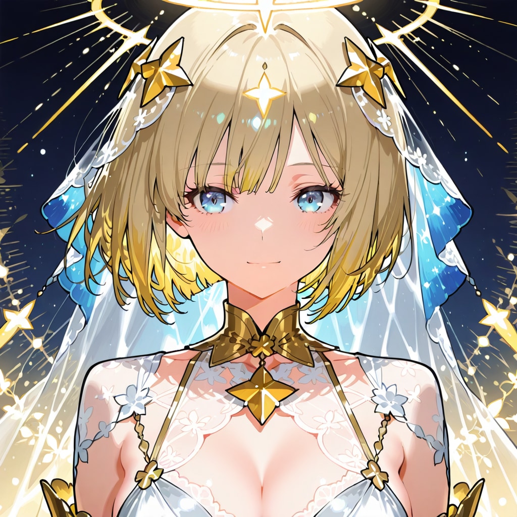 光輝を纏う乙女