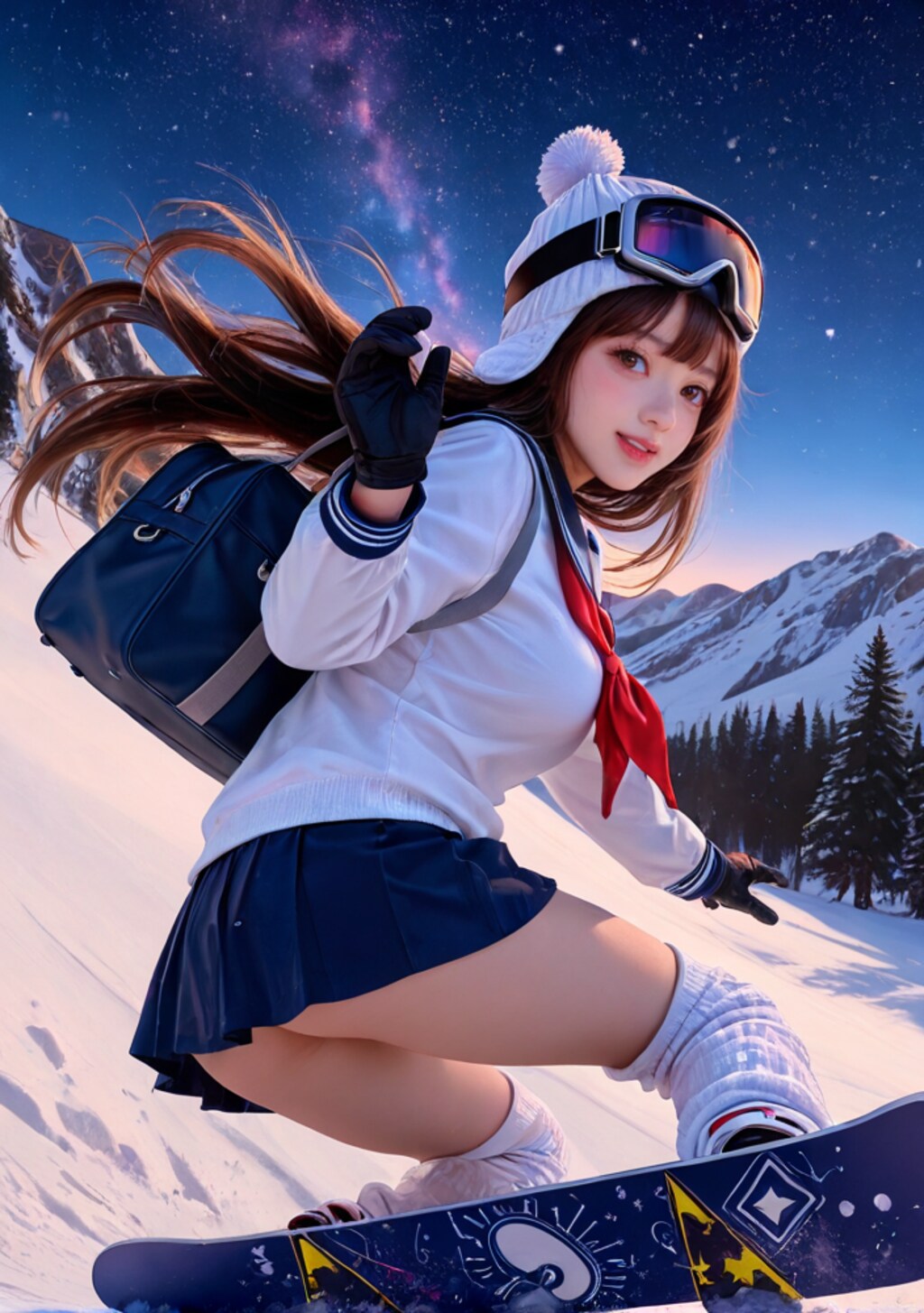 行ってきまーす　（山のふもとに通学）