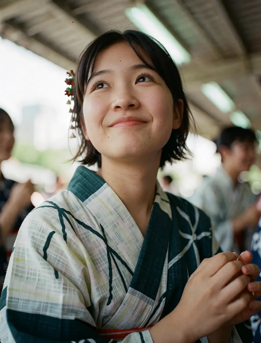普通の子の浴衣