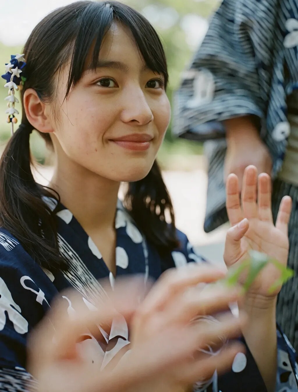 普通の子の浴衣