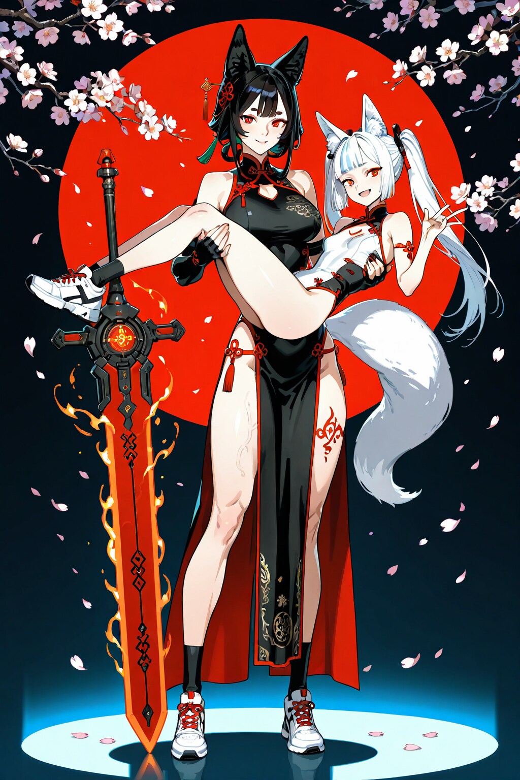 🦊 陰陽幻惑コンビ：【黒焔の姉】紅葉（クレハ）＆【白露の弟】小狐（コギツネ）