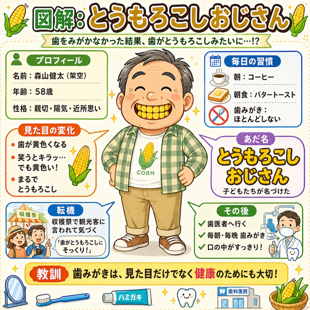 架空の玉蜀黍おじさん図解