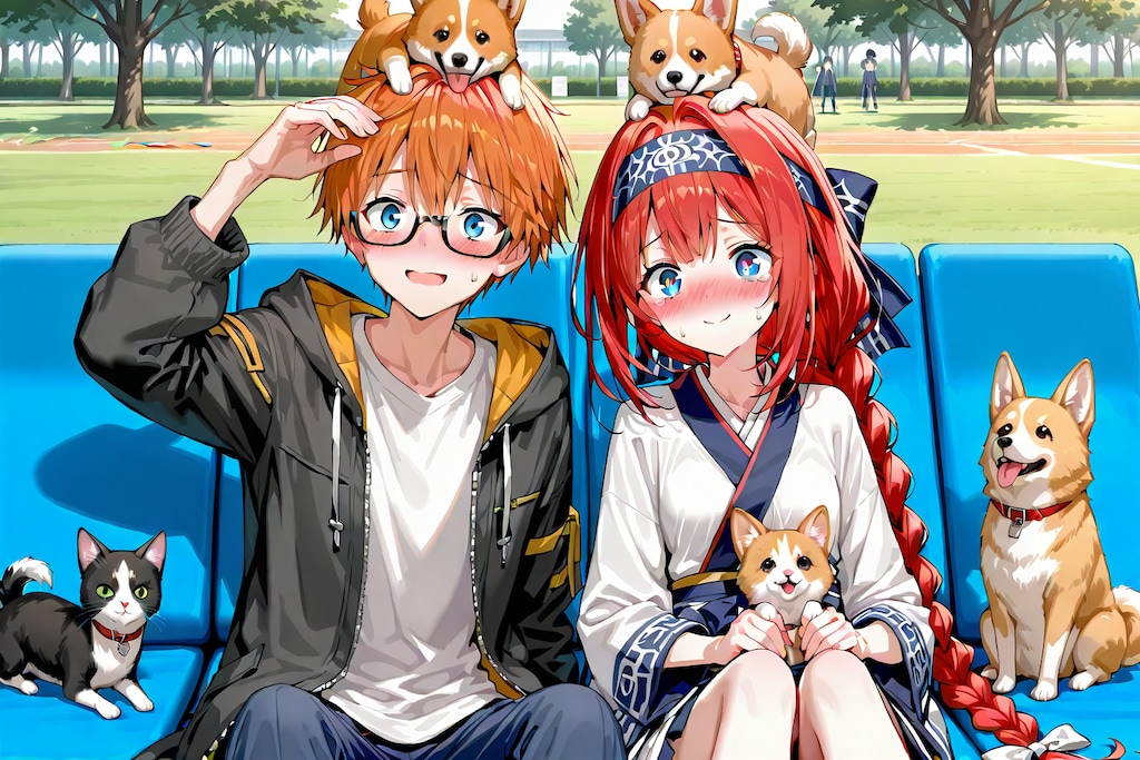 コーギーたんにメロメロ