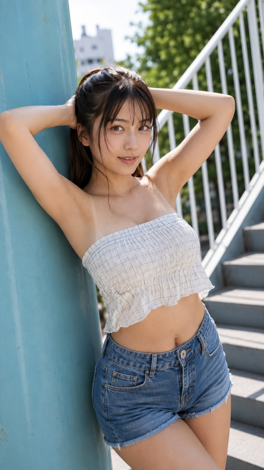 振り返った先に…
