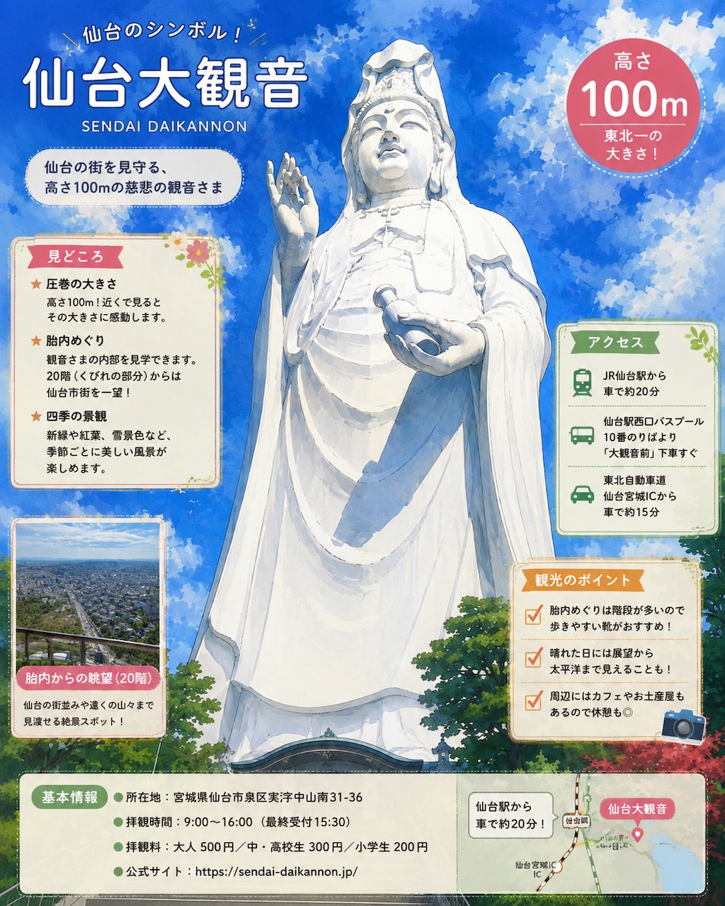 仙台いいとこ、来てけさいん