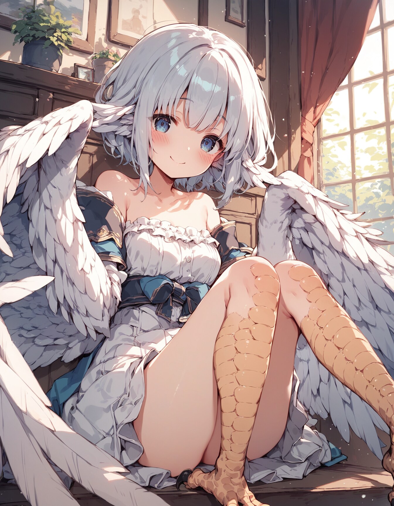 白ハーピーちゃん