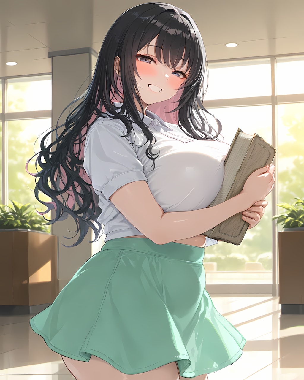 🍧講義終わりの息抜き！ミントミニスカのリナちゃんと放課後デート✨