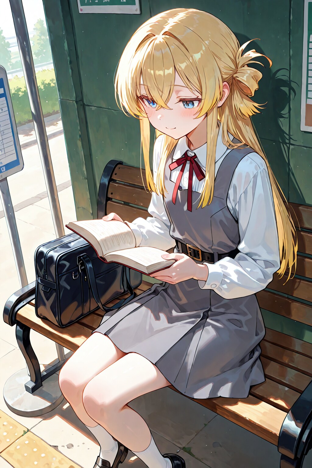 バス待ちの一時