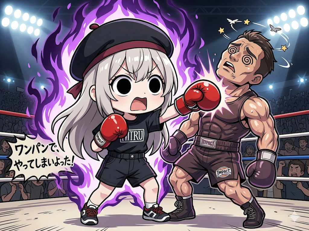 ワンパンでやってしまいよったえらいこっちゃ嬢