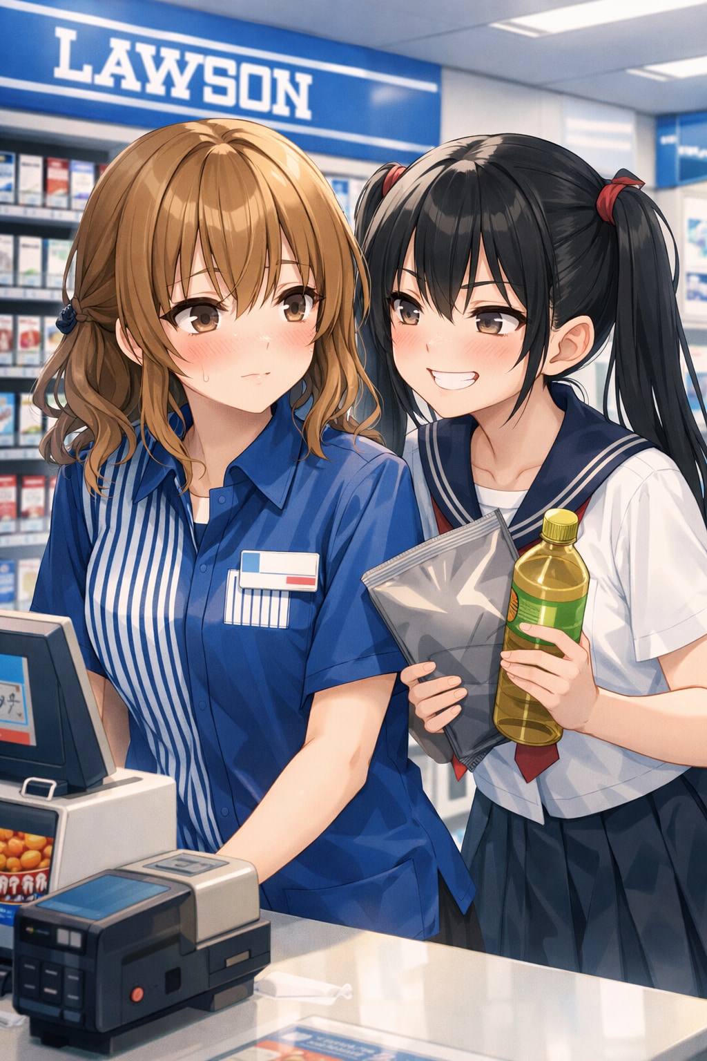 制服、似合っているじゃん。（ローソンの日）