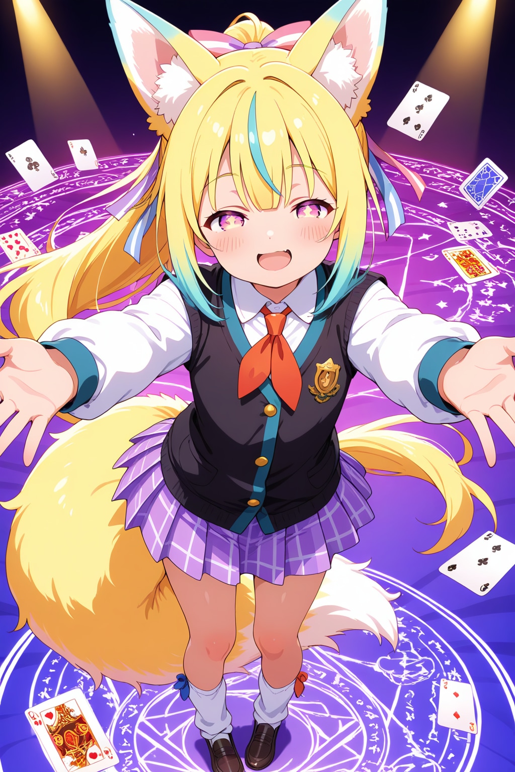 魔法キツネ娘、トランプの魔法