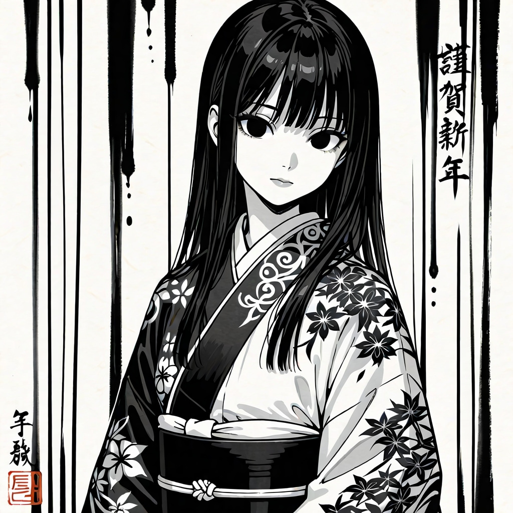 黒と白 | の人気AIイラスト・グラビア