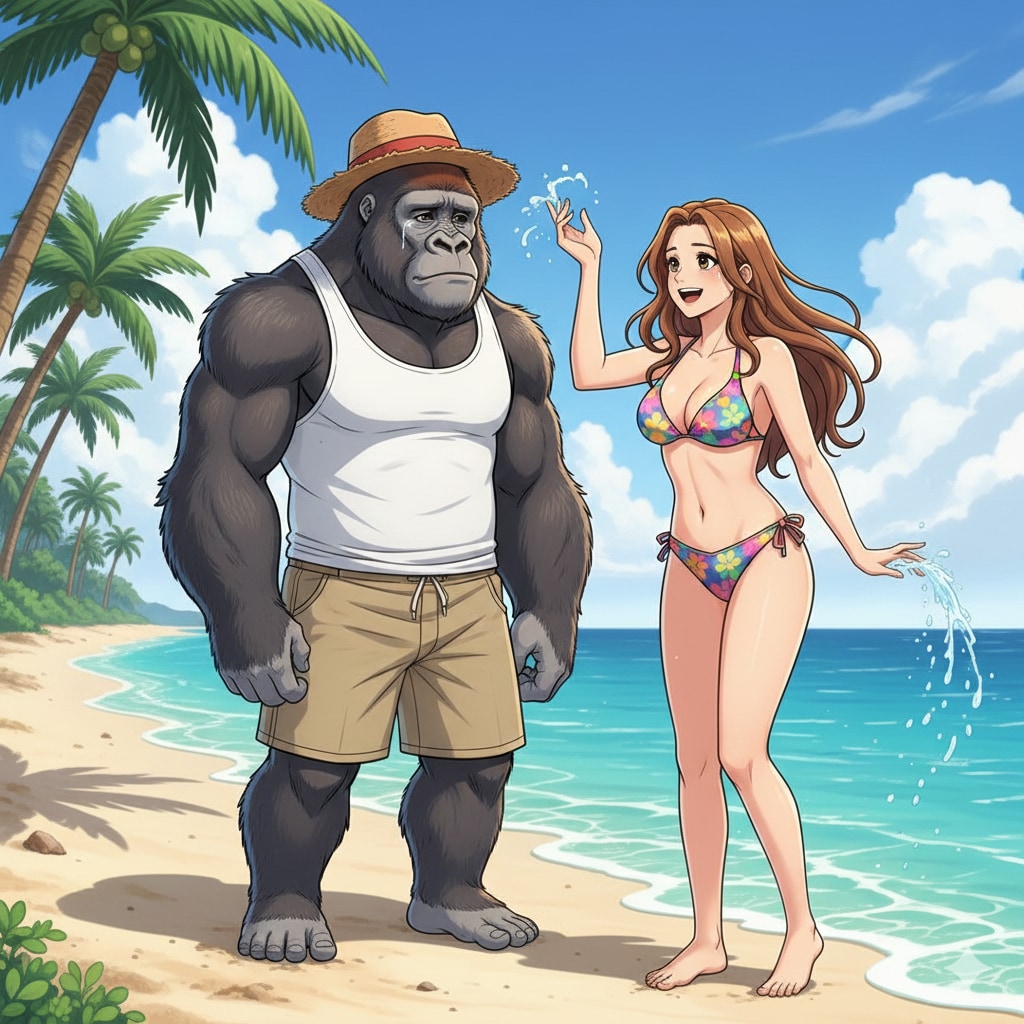 水着美女とセンチメンタルゴリラ