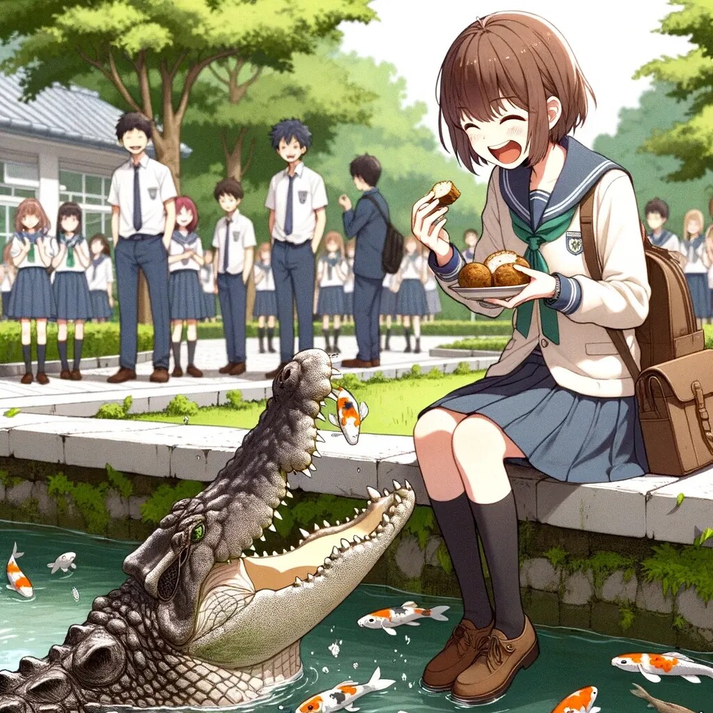 ワニさん、どうぞ