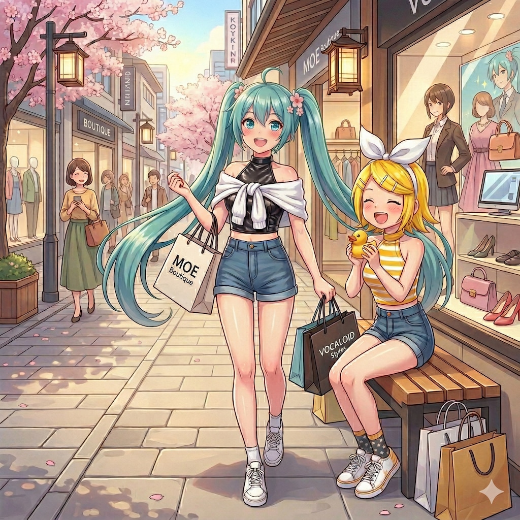 ホットパンツでお買い物🐤