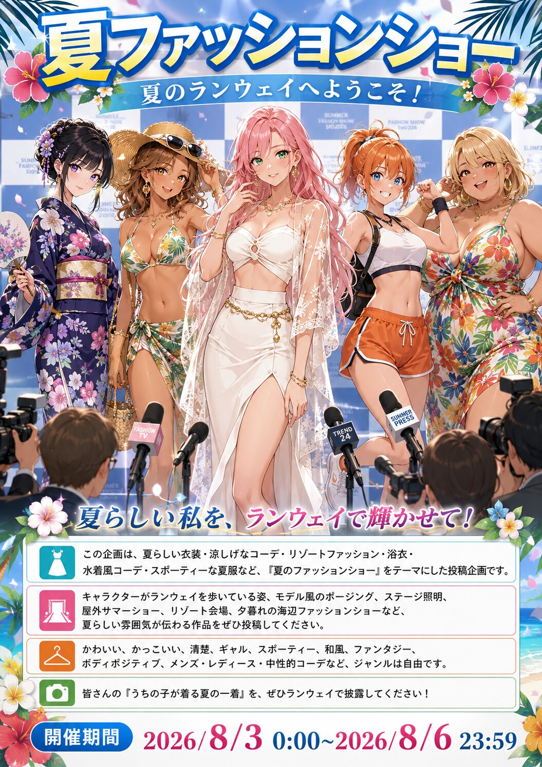 夏ファッションショー開幕記者会見！
