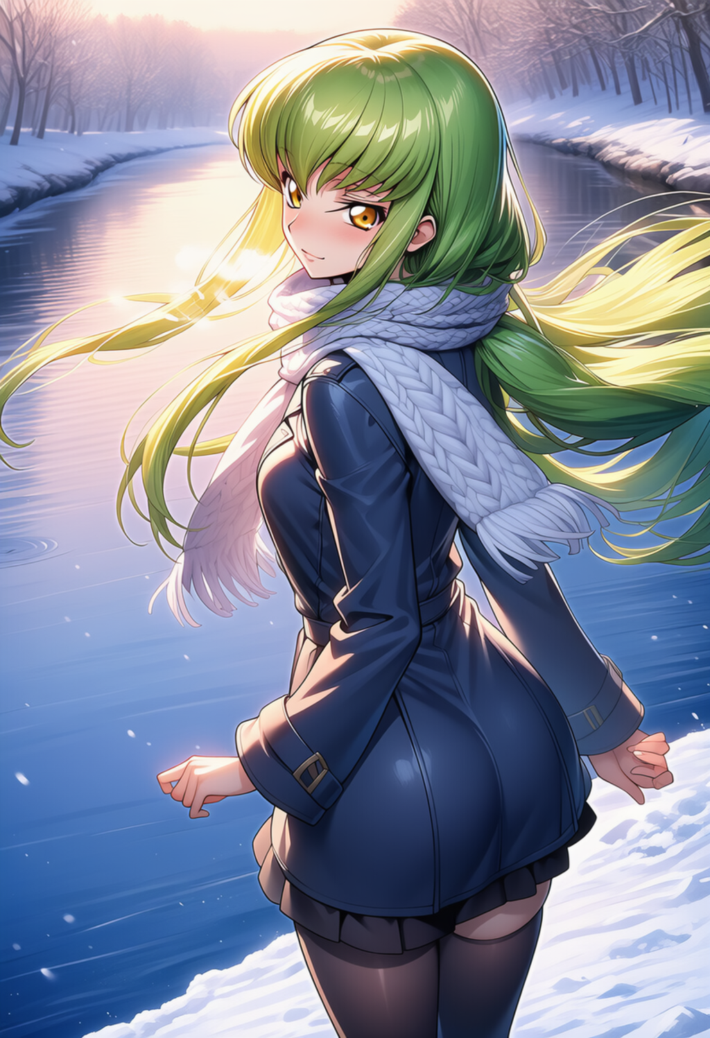 風に溶ける視線 ― Eyes That Melt Into the Breeze