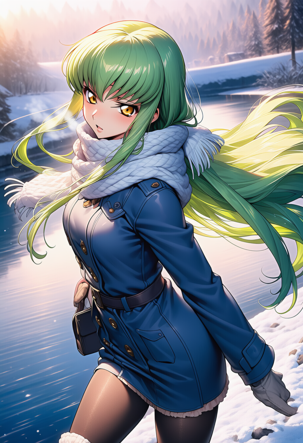 風に溶ける視線 ― Eyes That Melt Into the Breeze