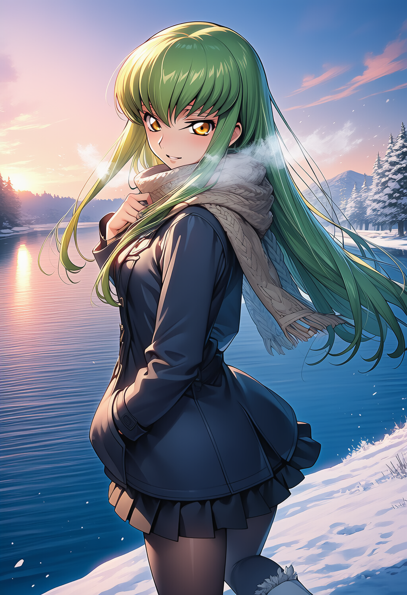 風に溶ける視線 ― Eyes That Melt Into the Breeze | の人気AIイラスト・グラビア