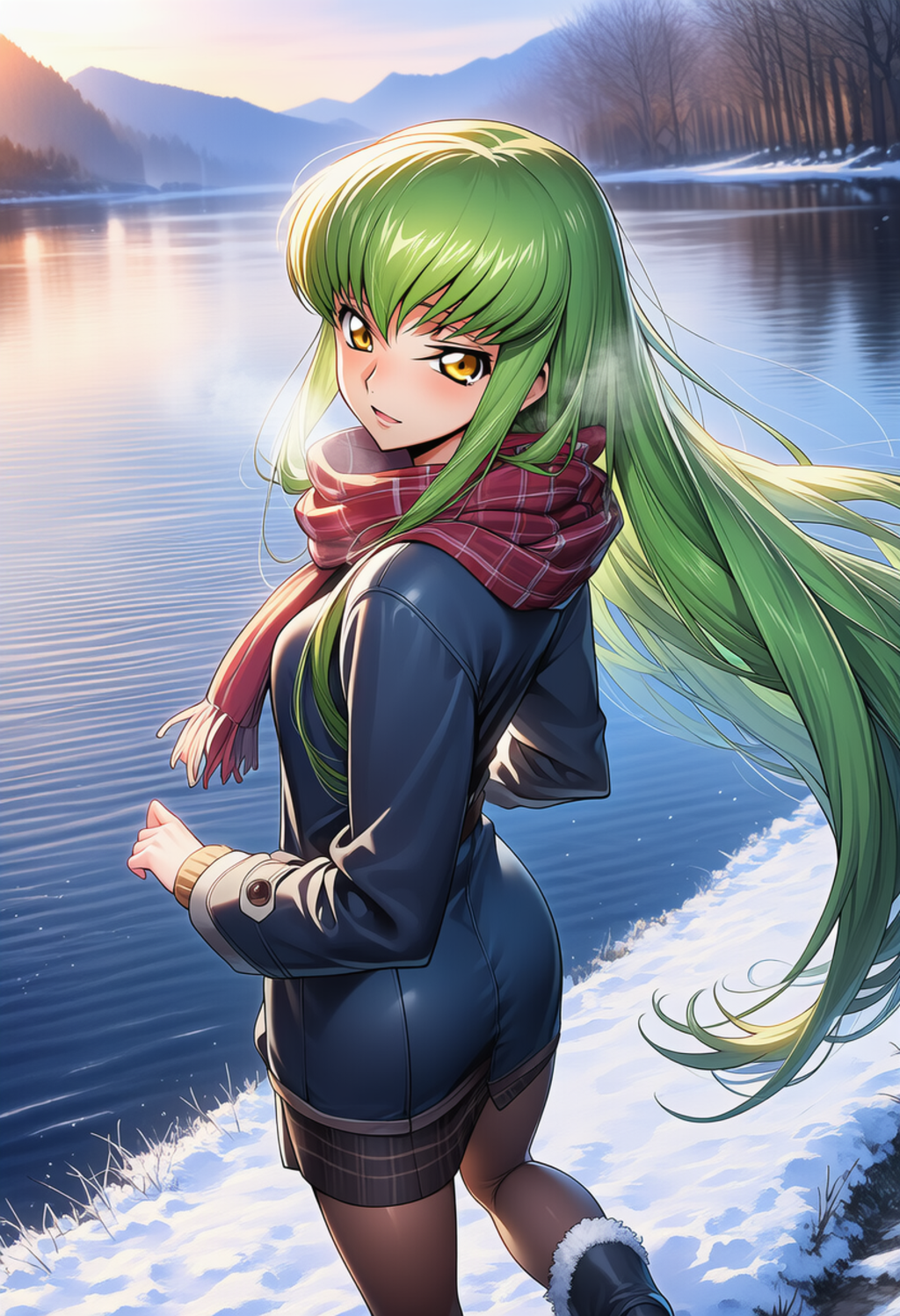 風に溶ける視線 ― Eyes That Melt Into the Breeze