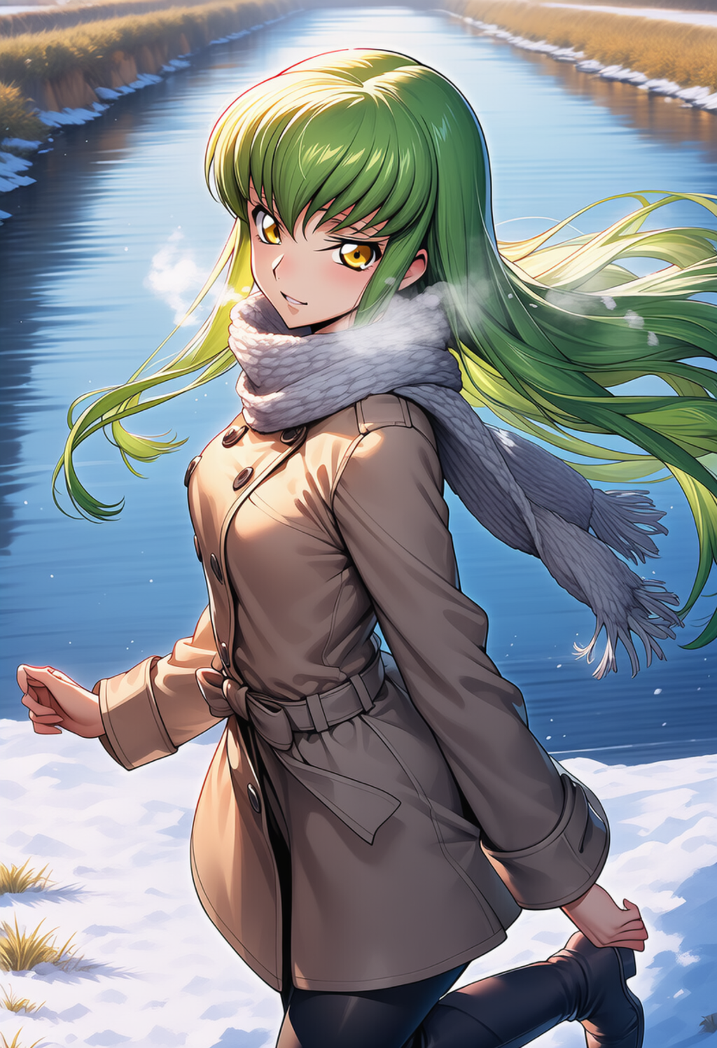 風に溶ける視線 ― Eyes That Melt Into the Breeze